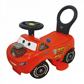 Каталка - пушкар автоматическая - Гонщик Маккуин 2 в 1 (Kiddieland, KID 053868veg)